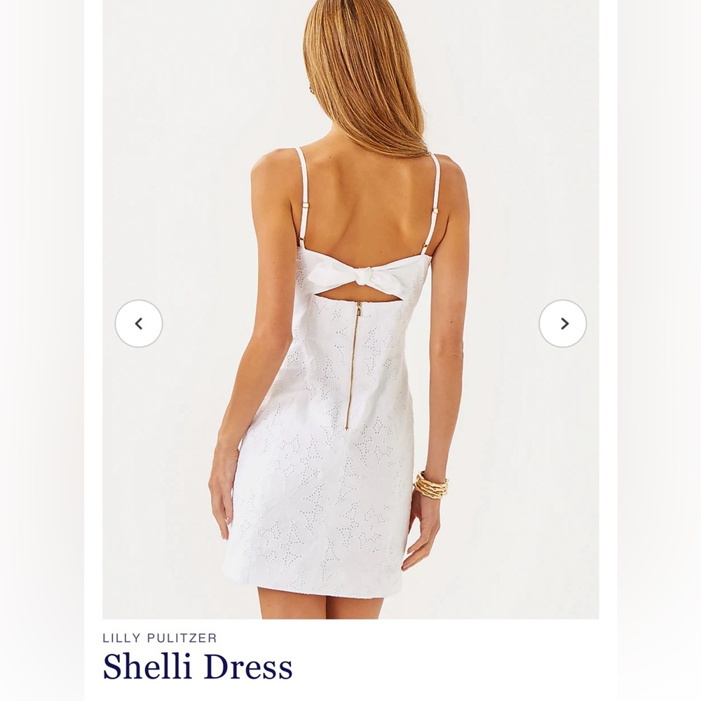 Lilly Pulitzer White Dress -Shelli Eyelet Dress - Picture 3 of 14